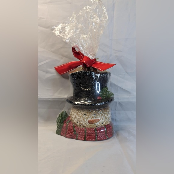 2012 Yankee Candle Snowman Head Wax Tart Warmer With 2 Tarts NEW NIP - Picture 1 of 10